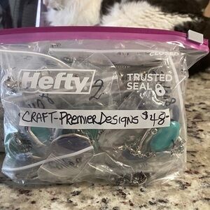 Premier Designs Silver Craft Items. There are 15 to 20 pieces for crafting.